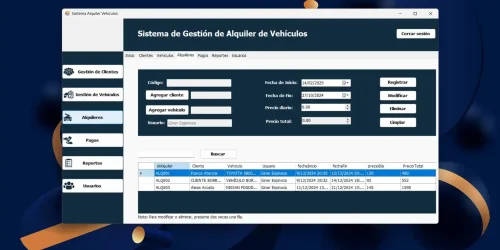 Software - Alquiler de Vehiculos 05