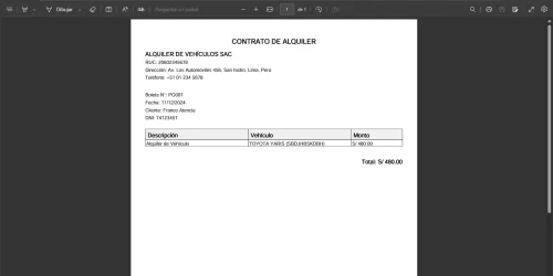 Software - Alquiler de Vehiculos 07