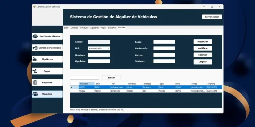 Software - Alquiler de Vehiculos 09